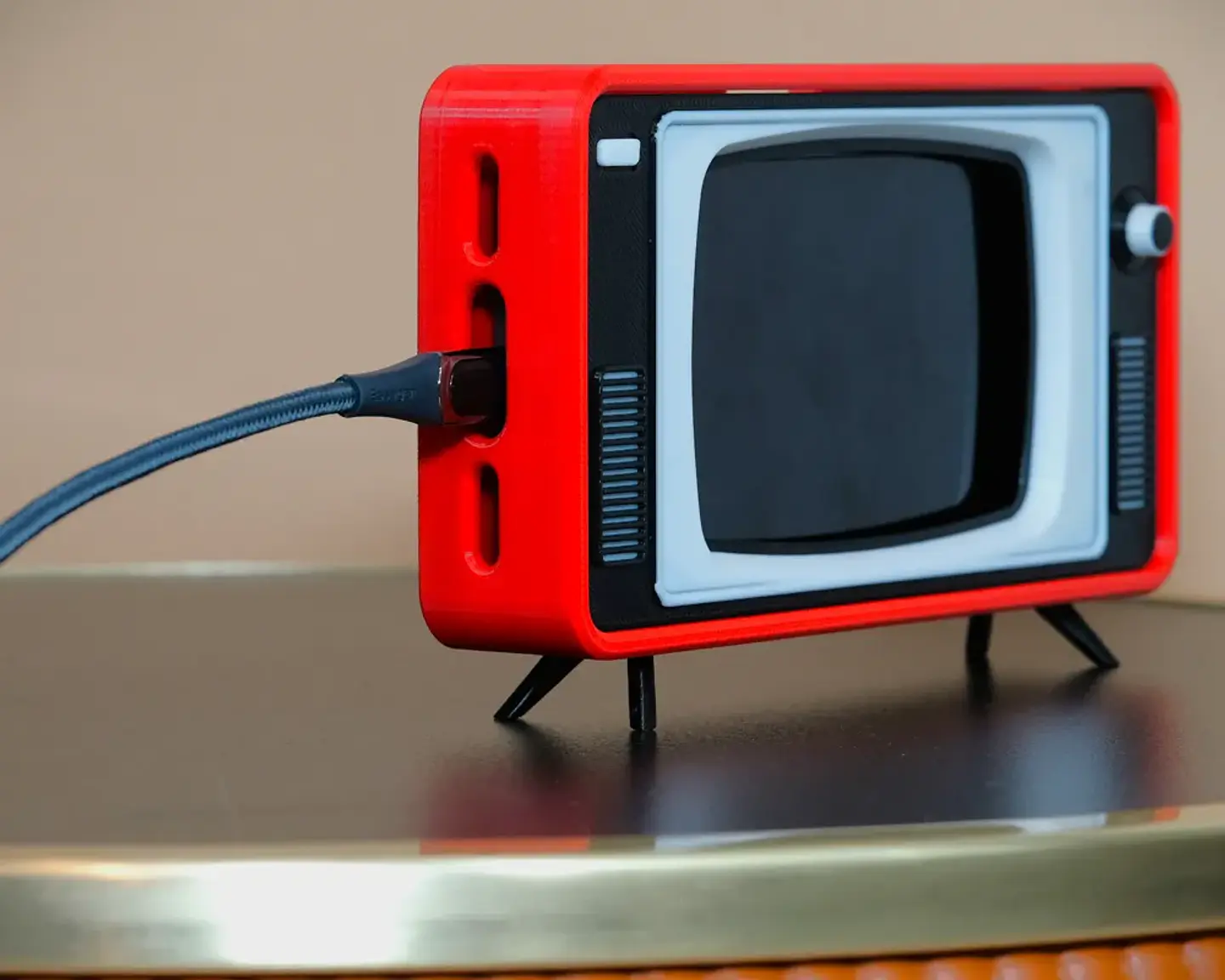 Porta Teléfono Retro estilo TV antigua 3