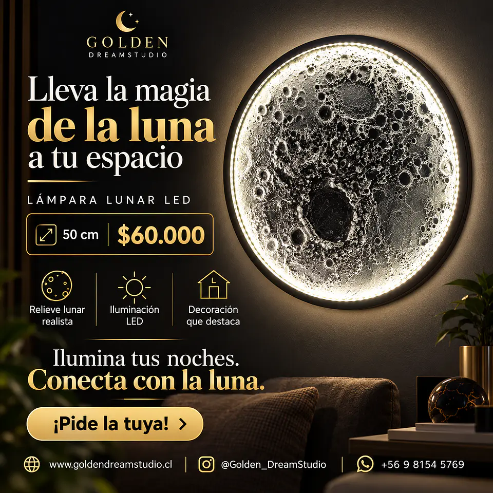 Lampara Led Luna 50cm 1