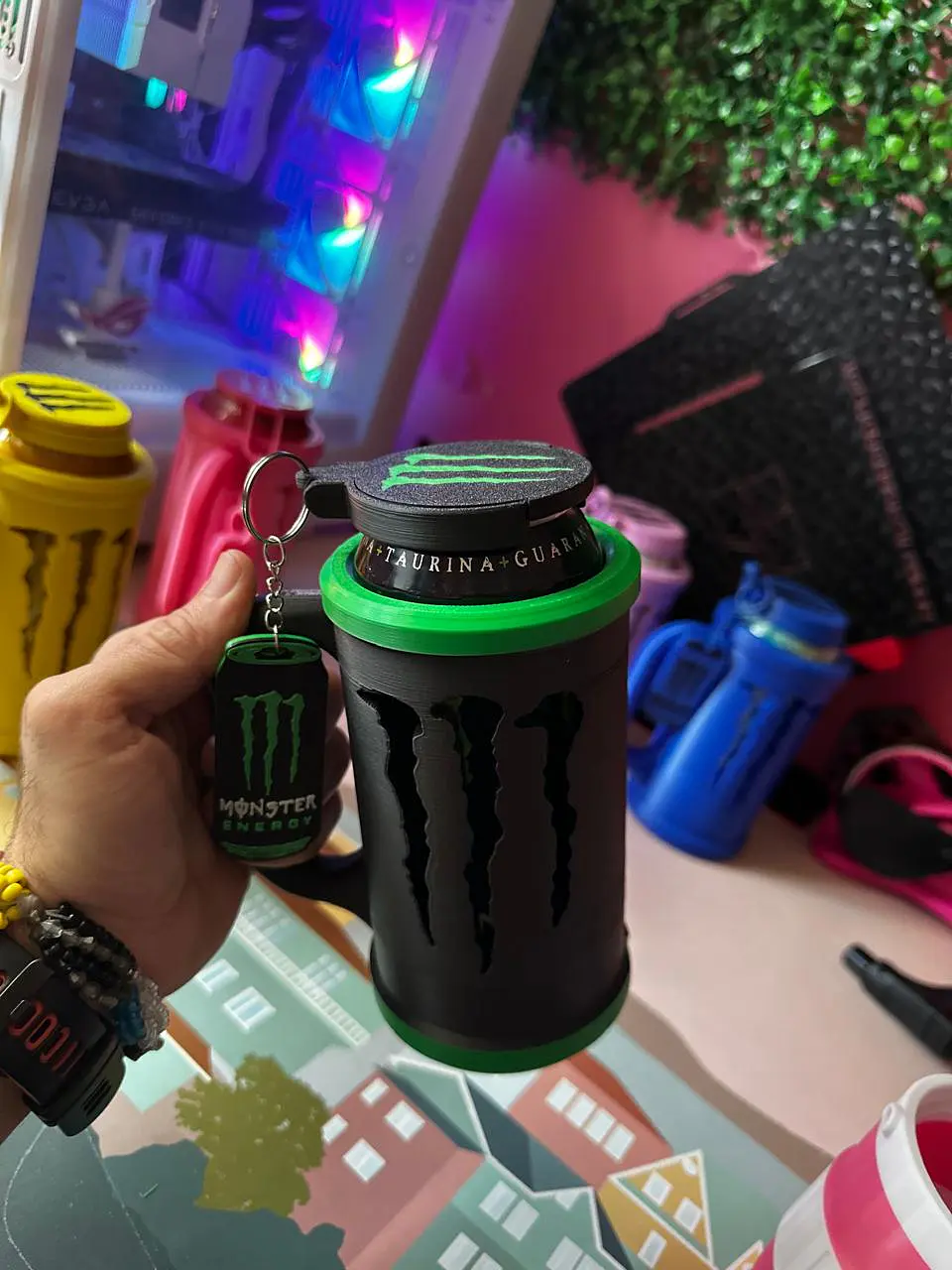Porta latas Monster  3