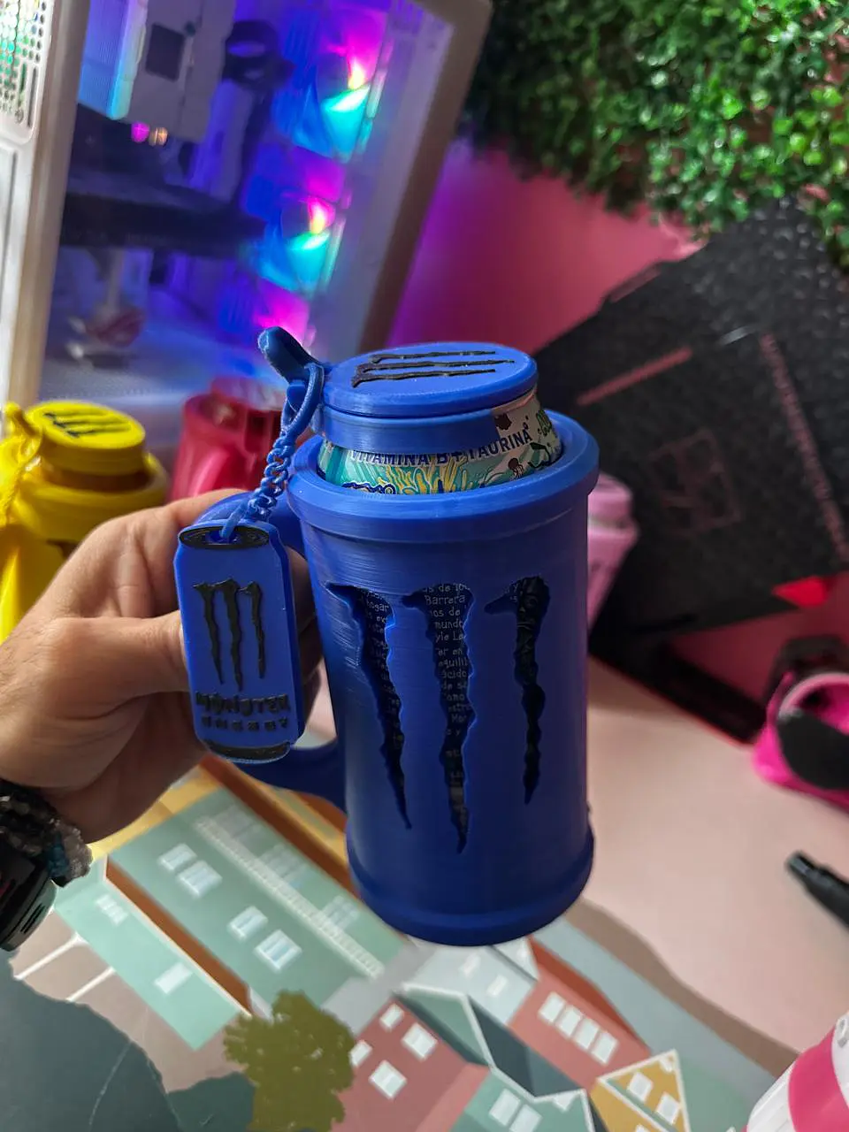Porta latas Monster  7