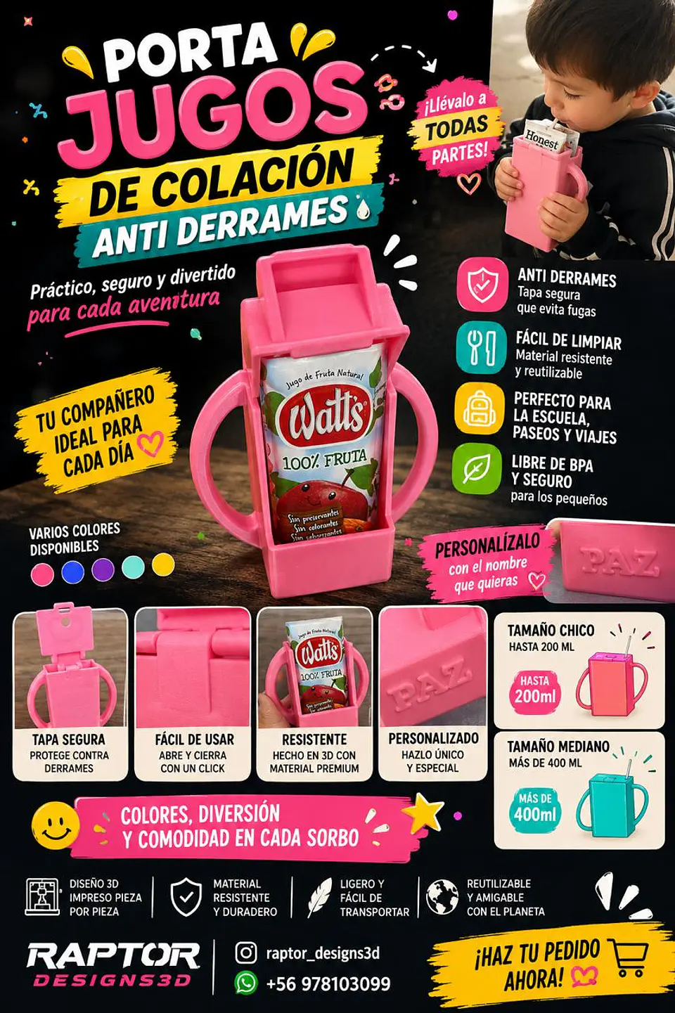 Porta Jugo Anti-Derrame 1
