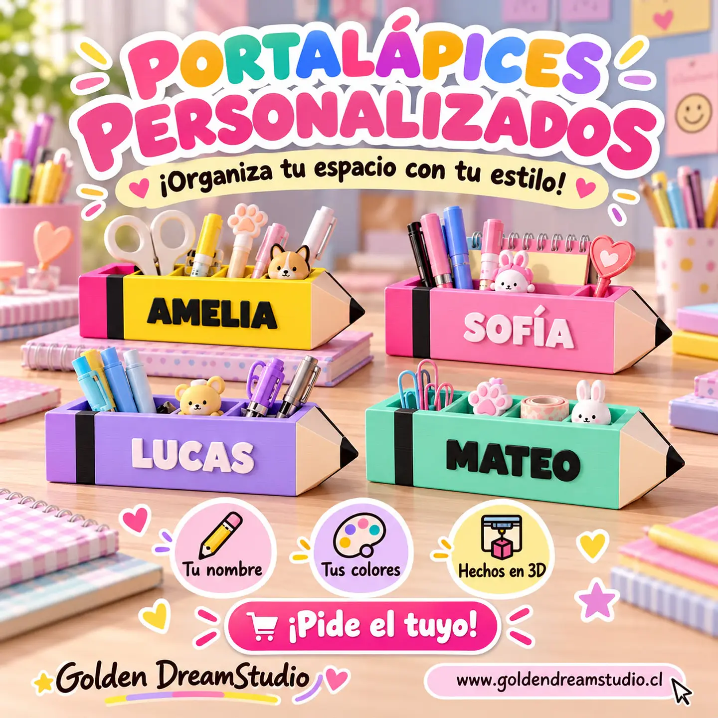 Porta Lapices Personalizos con Nombe 1