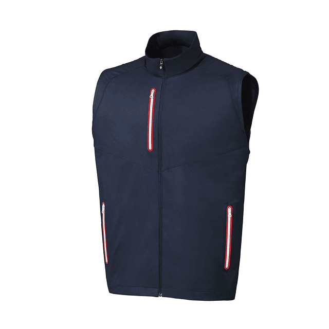 Cortaviento Footjoy Hombre sin mangas Azul/Rojo 