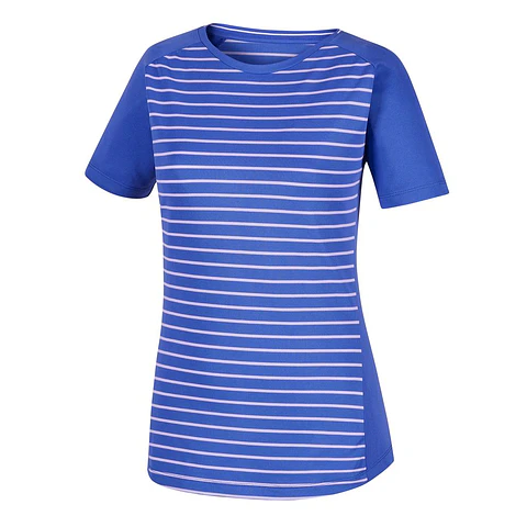 Polera Footjoy Mujer Striped  Azul/blanco