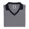 Polera Footjoy Mujer Cuello Abierto Azul/Blanco