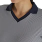 Polera Footjoy Mujer Cuello Abierto Azul/Blanco - Miniatura 4