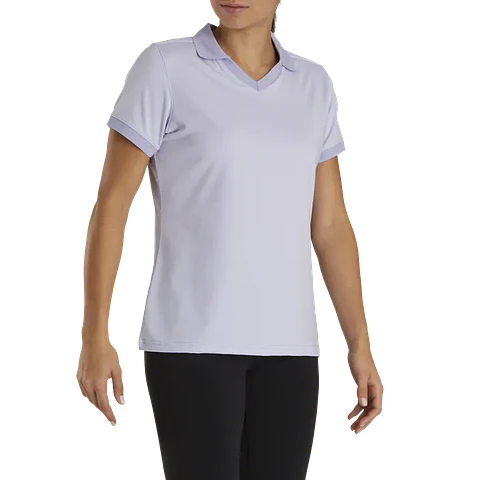 Polera Footjoy Mujer Cuello Abierto Lavanda 