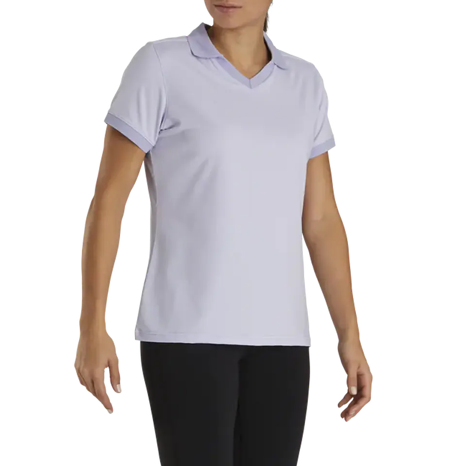 Polera Footjoy Mujer Cuello Abierto Lavanda  2
