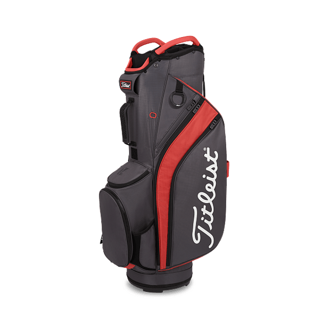 Bolso de carro Titleist Cart 14 Grafito/rojo Isla/Negro 