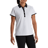 Polera Footjoy Mujer Houndsttoth Blanco/Negro