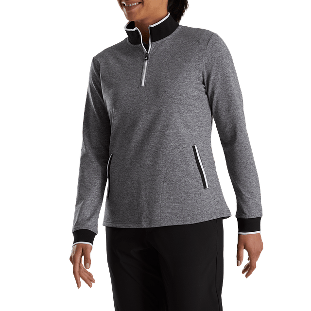 Poleron Mujer cierre 3/4 Half Zip Fleece Back 