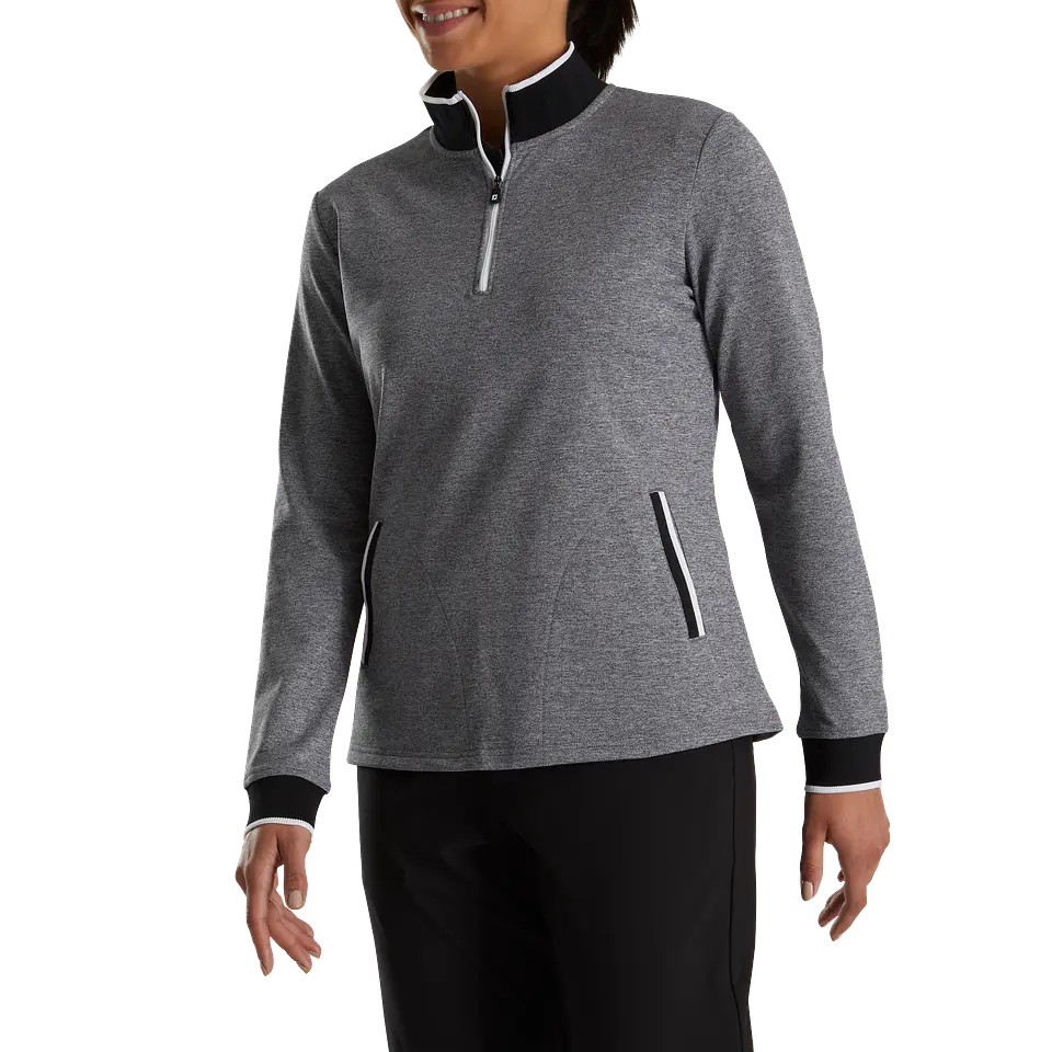 Poleron Mujer cierre 3/4 Half Zip Fleece Back  2