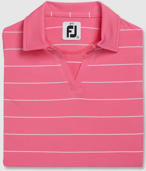 Polera Footjoy sin mangas Niña Hot Pink
