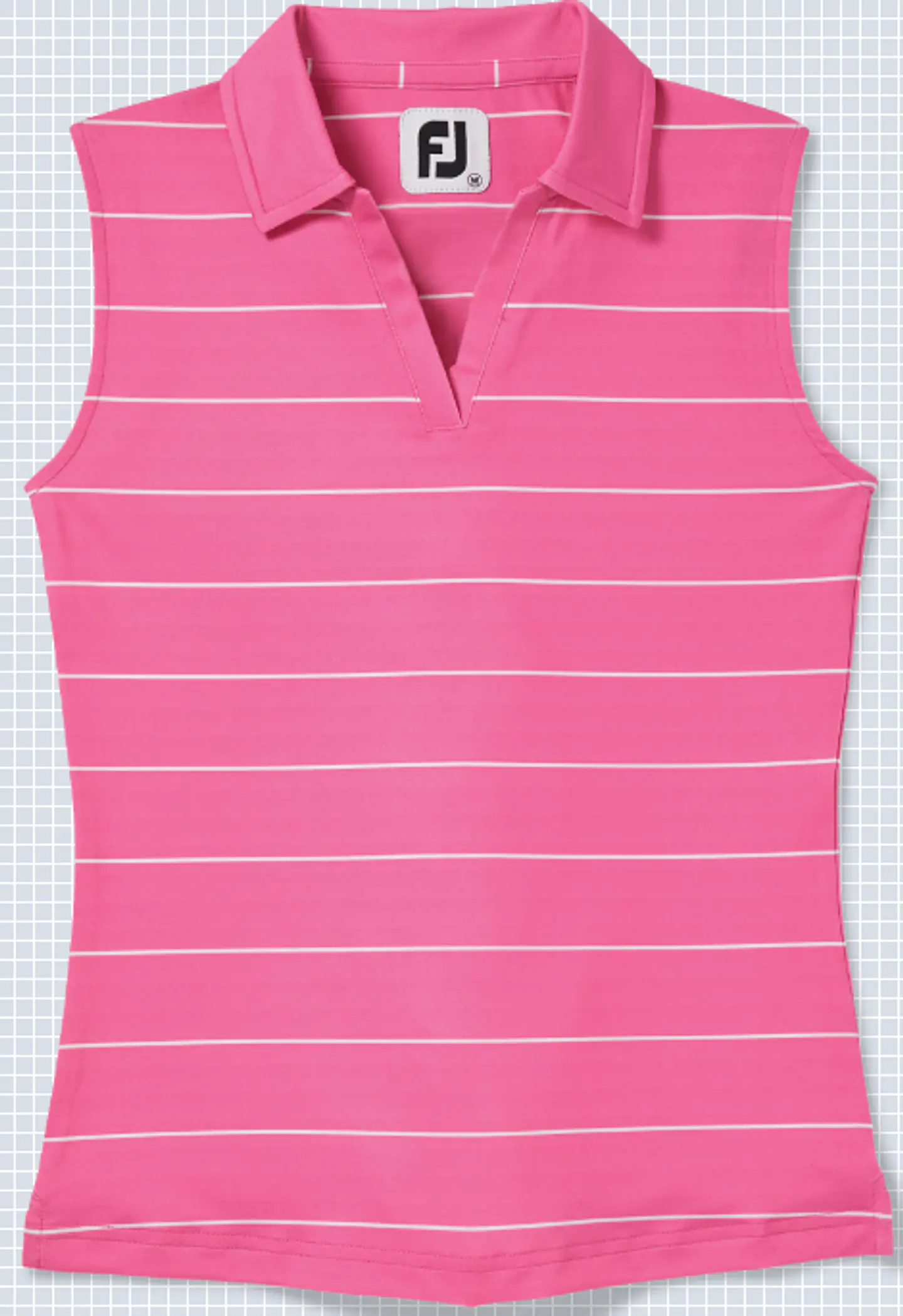 Polera Footjoy sin mangas Niña Hot Pink 3
