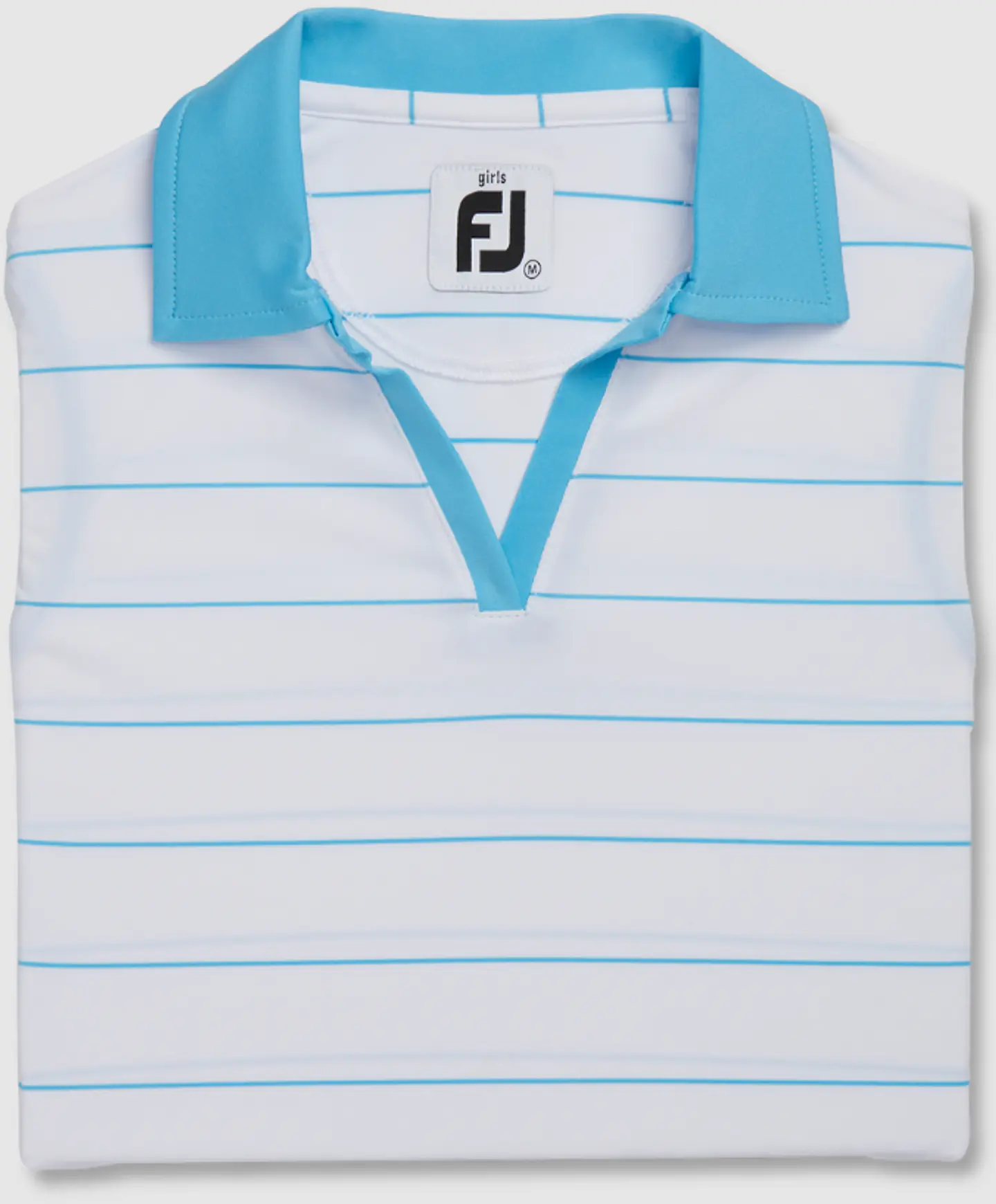 Polera Footjoy sin mangas Niña Blanco/Aqua 1