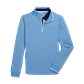 Poleron Mujer cierre 3/4 Half Zip Fleece Back Celeste  - Miniatura 1