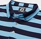 Polera Manga Corta Footjoy Niño Rugby Celeste/Azul - Miniatura 2