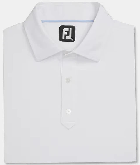 Polera Footjoy lisa Blanca 