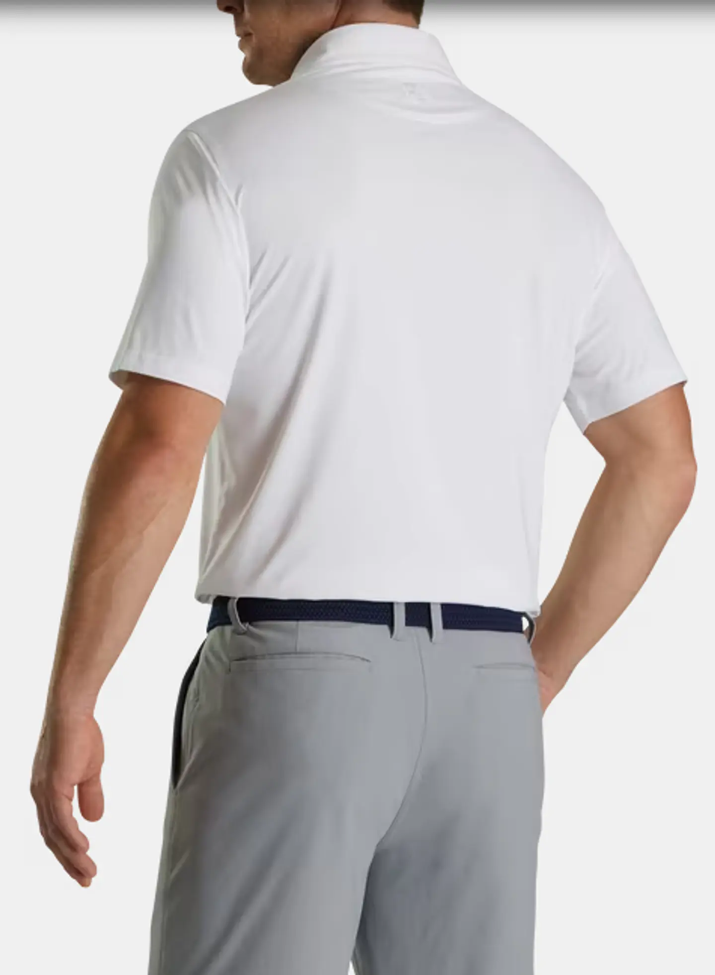 Polera Footjoy lisa Blanca  3