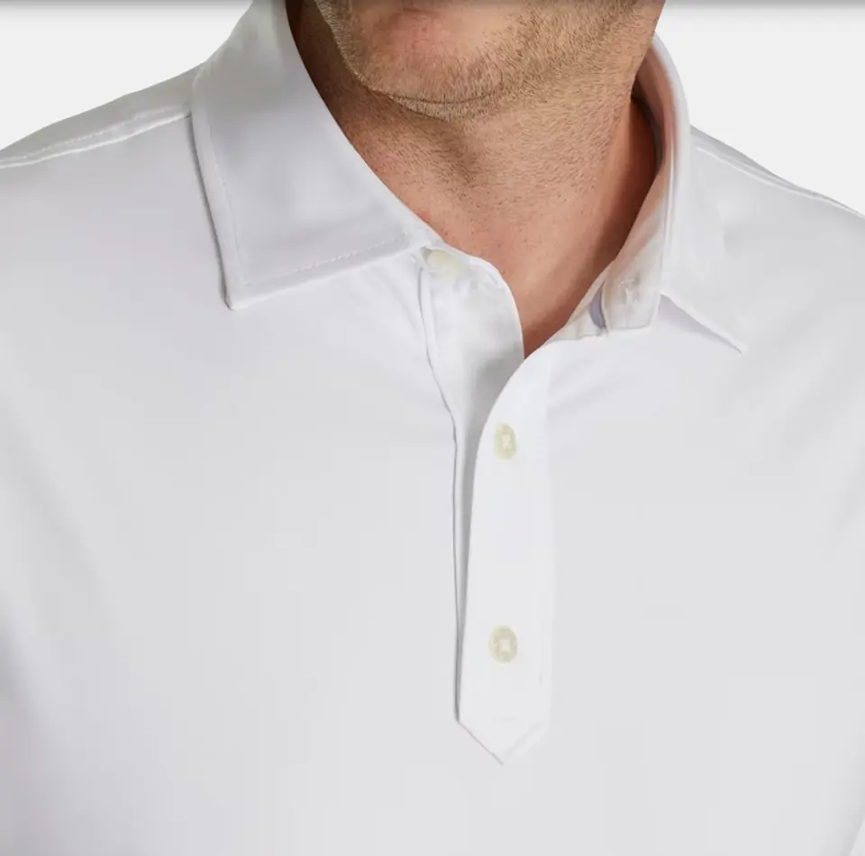 Polera Footjoy lisa Blanca  4