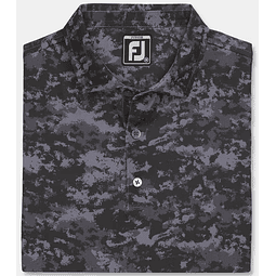 Polera Footjoy Manga corta camo negro 