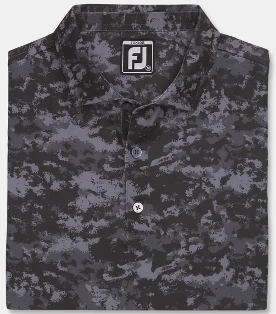 Polera Footjoy Junior camo negro  1
