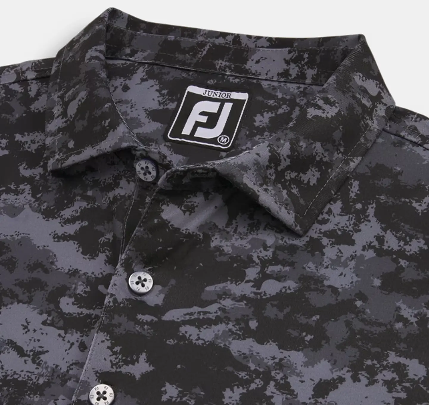 Polera Footjoy Junior camo negro  2