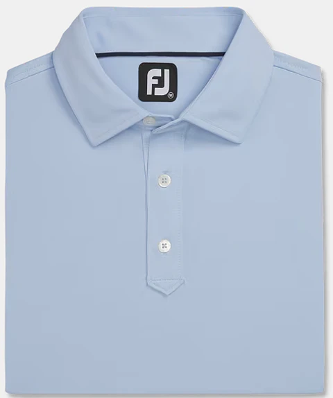Polera Footjoy hombre lisa sky 