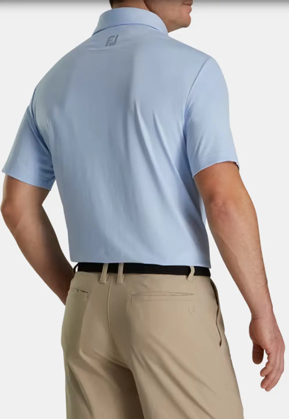 Polera Footjoy hombre lisa sky  3