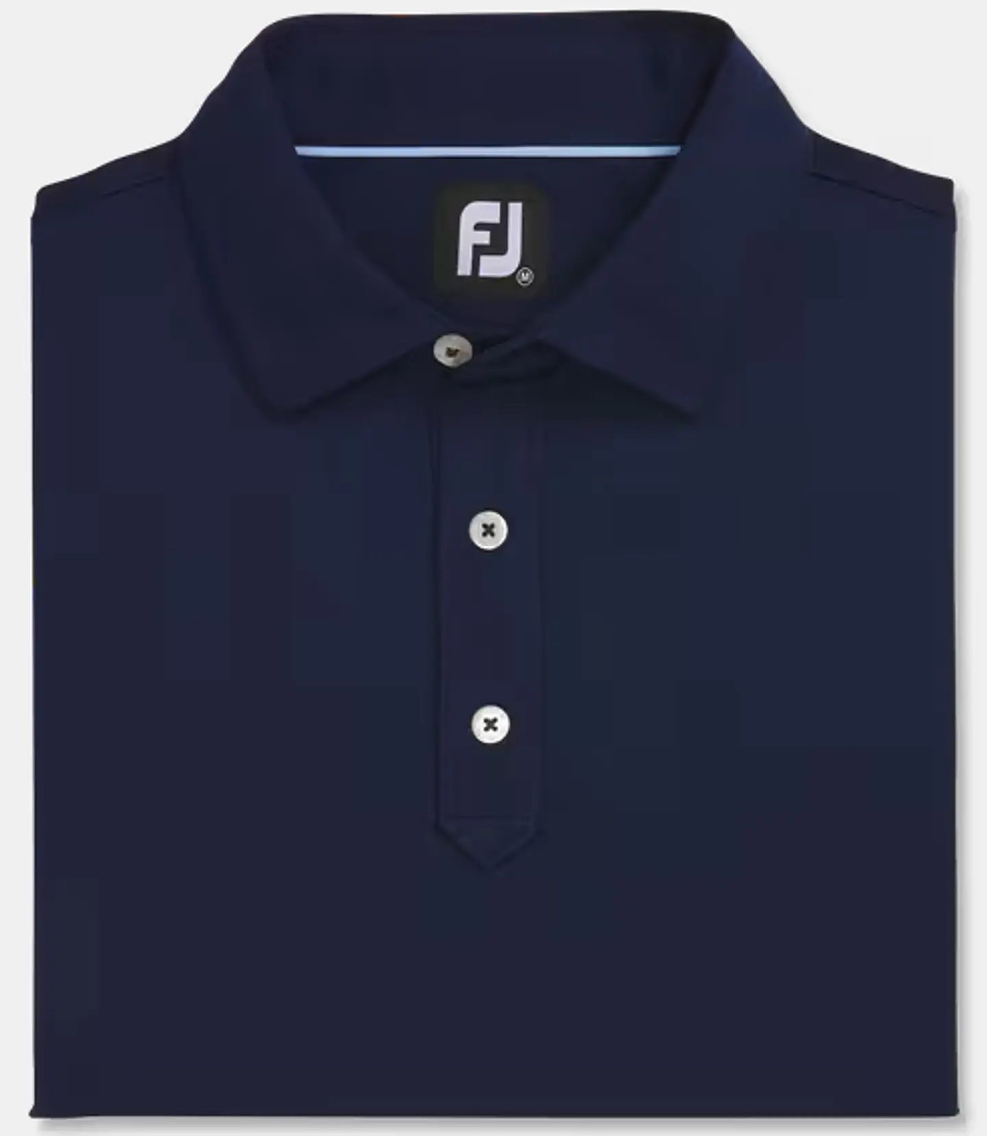 Polera Footjoy hombre lisa azul  1