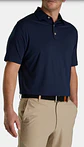 Polera Footjoy hombre lisa azul  - Miniatura 2