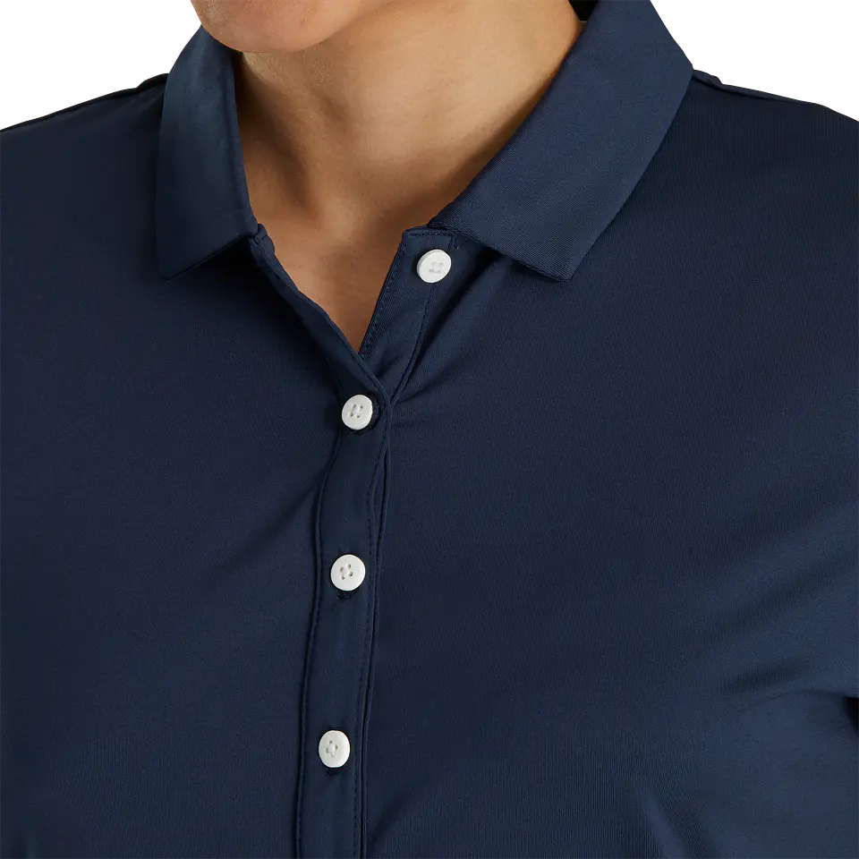 Polera Footjoy Mujer Lisa Azul  4