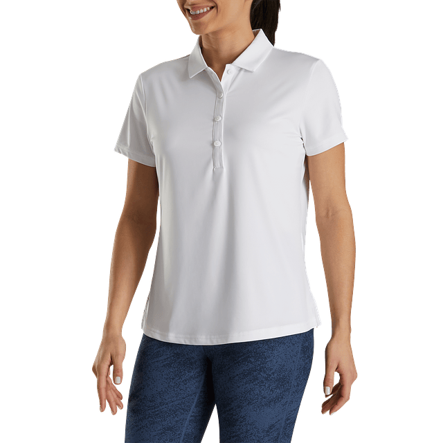 Polera Footjoy Mujer Lisa Blanca 