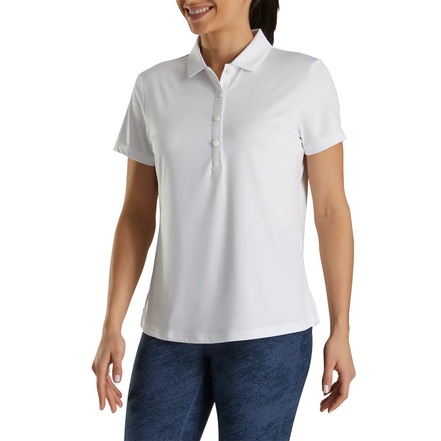 Polera Footjoy Mujer Lisa Blanca  2