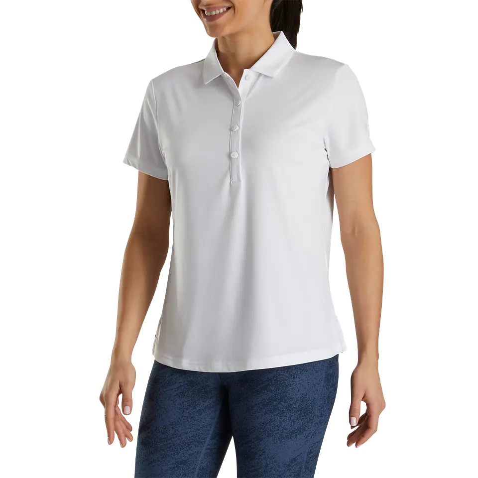 Polera Footjoy Mujer Lisa Blanca  2
