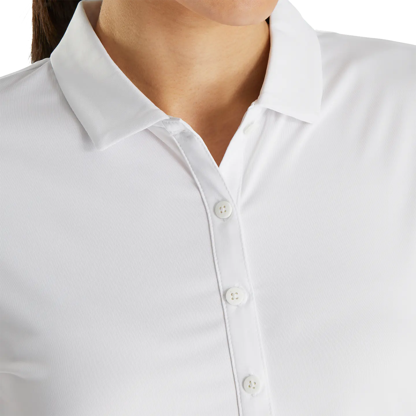Polera Footjoy Mujer Lisa Blanca  4