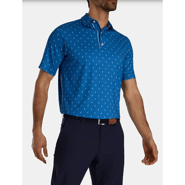 Polera Footjoy hombre de bolsa de golf celeste 