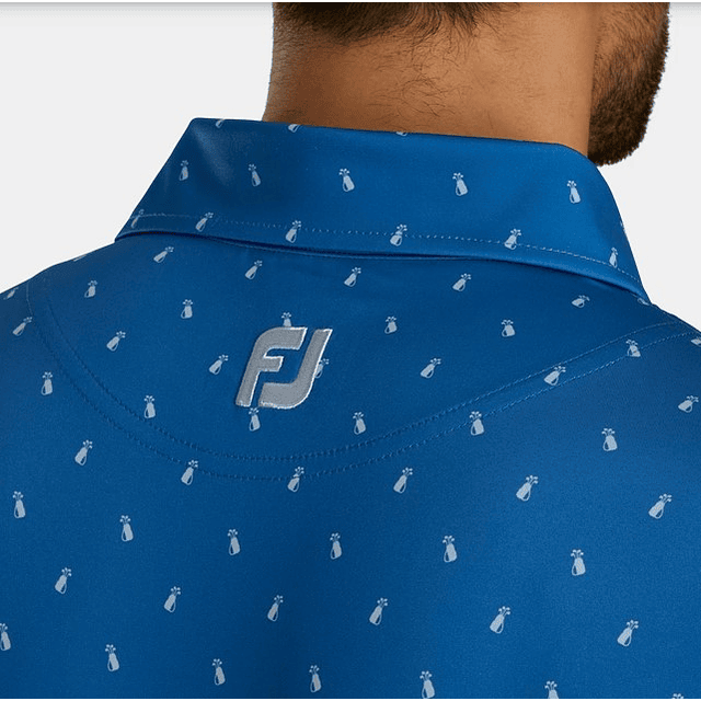 Polera Footjoy hombre de bolsa de golf celeste 