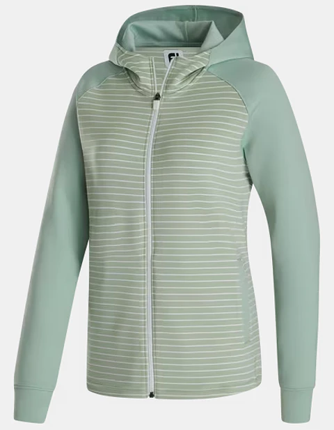 Poleron Footjoy Mujer Cierre completo Verde