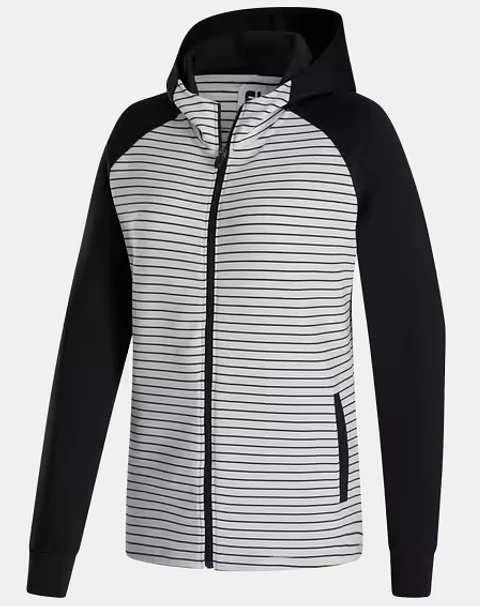 Poleron Footjoy Mujer Cierre completo Negro/Blanco