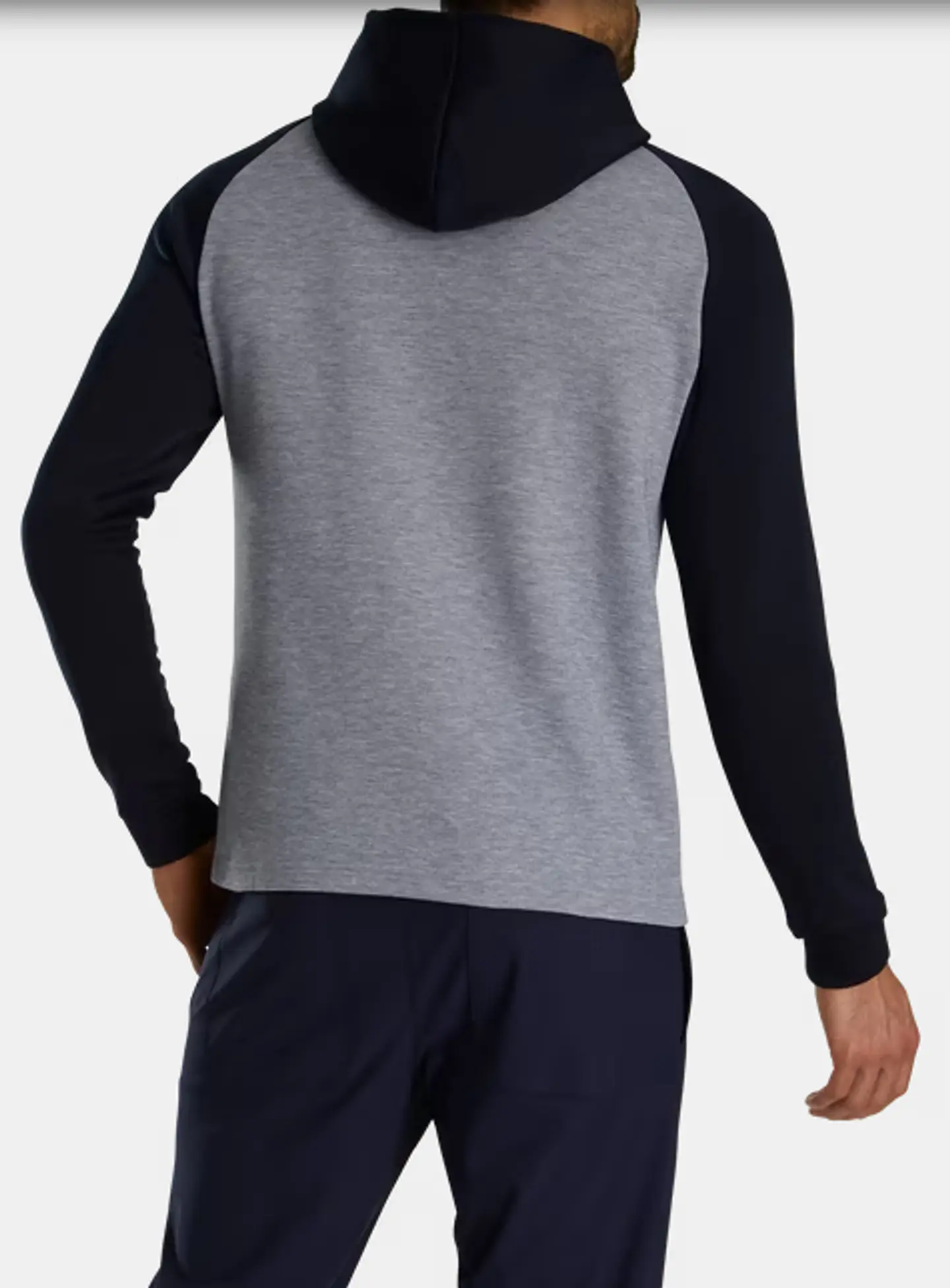 Poleron de Hombre con capucha Gris/Azul  3