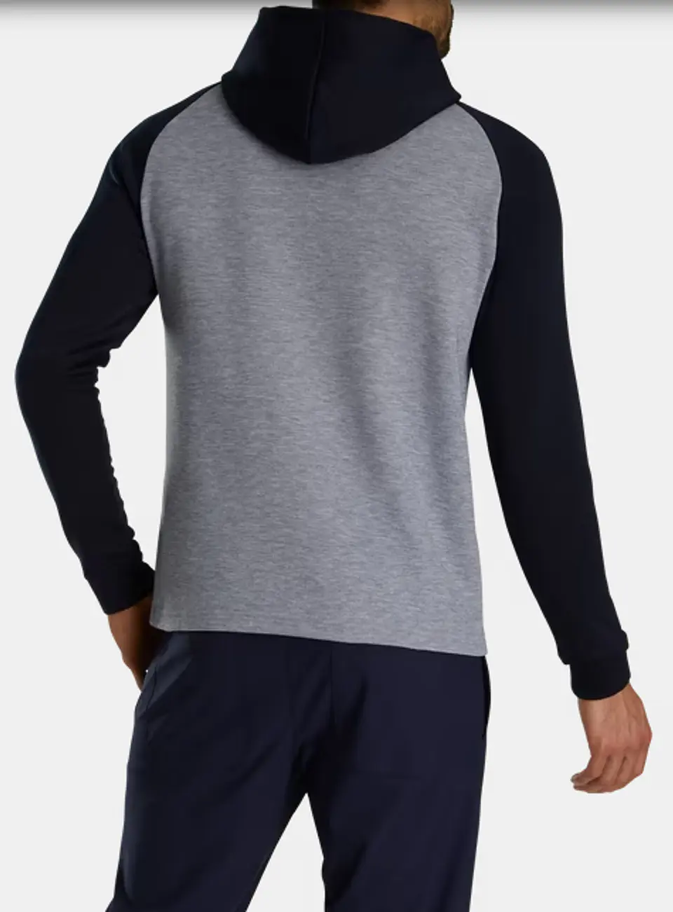 Poleron de Hombre con capucha Gris/Azul  3