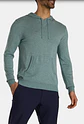 Sweater con capucha verde musgo  - Miniatura 2