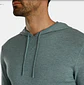 Sweater con capucha verde musgo  - Miniatura 4