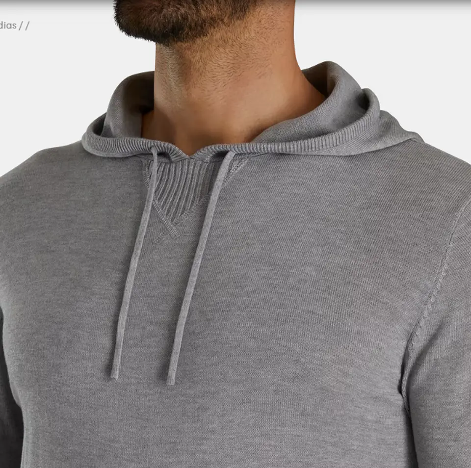 Sweater con capucha Gris 4