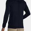 Sweater con capucha azul 