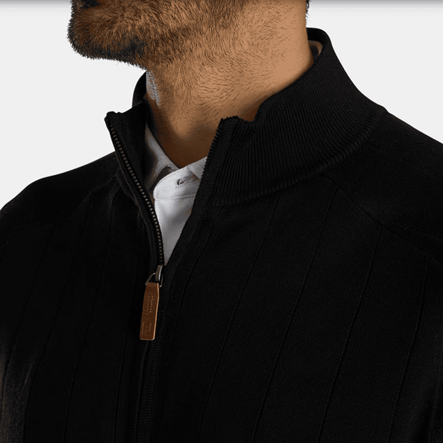 Sweater forrado lana negro 