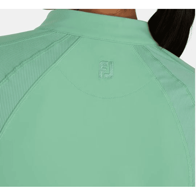 Poleron Footjoy Mujer Cierre 3/4 Menta