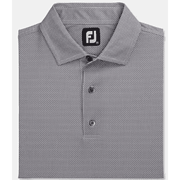 Polera Footjoy con estampado de octagono gris