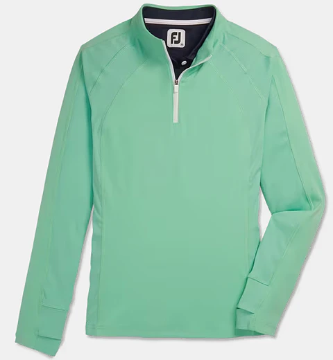 Poleron Footjoy Mujer Cierre 3/4 Menta